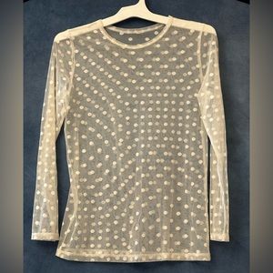 Sheer Polka Dot Top